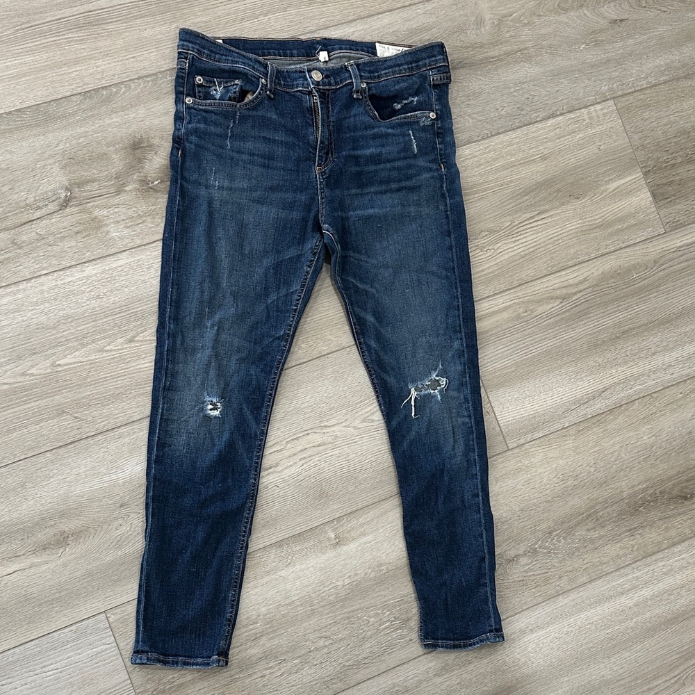rag & bone Dark Blue Ankle Jeans